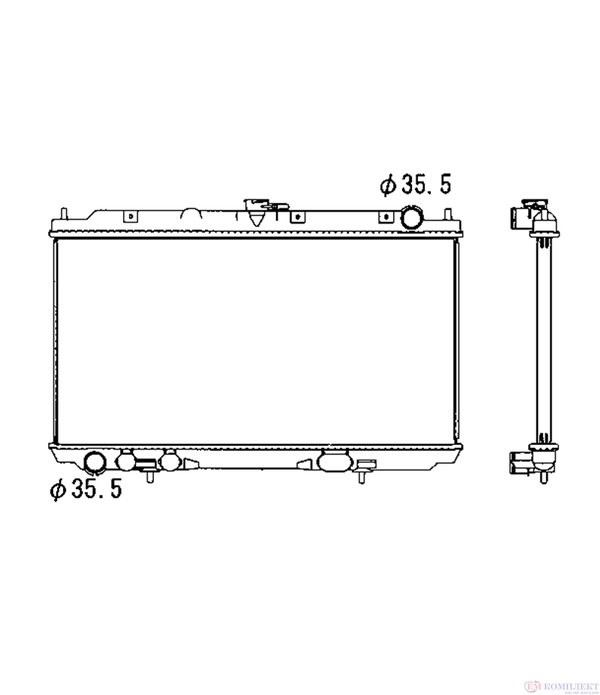 РАДИАТОР ВОДЕН NISSAN ALMERA II HATCHBACK (2000-) 2.2 Di - NRF