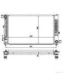 РАДИАТОР ВОДЕН AUDI A4 (1995-) 2.5 TDI quattro - NRF