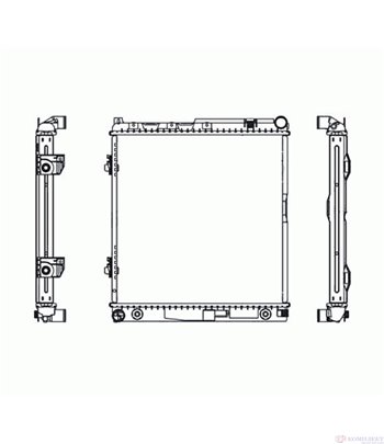 РАДИАТОР ВОДЕН MERCEDES W124 SEDAN (1984-) 200 E - NRF