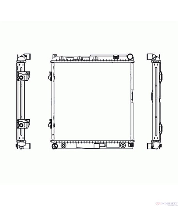 РАДИАТОР ВОДЕН MERCEDES W124 COMBI S124 (1985-) 200 TE - NRF