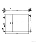РАДИАТОР ВОДЕН RENAULT LAGUNA GRANDTOUR (1995-) 2.0 - NRF