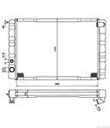 РАДИАТОР ВОДЕН VOLVO 240 (1974-) 2.4 Diesel - NRF
