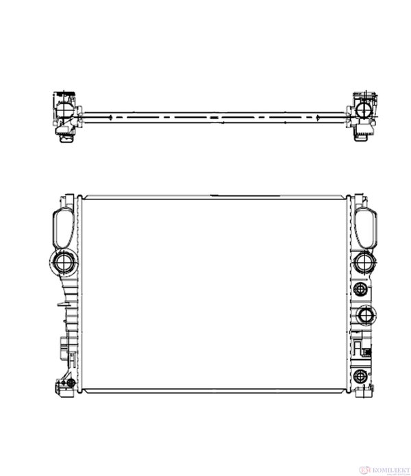 РАДИАТОР ВОДЕН MERCEDES E CLASS T-MODEL S211 (2003-) E 230 T - NRF