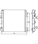 РАДИАТОР ВОДЕН RENAULT KANGOO (1997-) 1.6 16V - NRF
