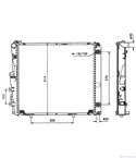 РАДИАТОР ВОДЕН MERCEDES E CLASS COMBI S124 (1993-) E 320 T - NRF
