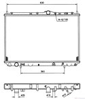 РАДИАТОР ВОДЕН VOLVO V40 COMBI (1995-) 1.6 - NRF