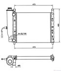 РАДИАТОР ВОДЕН FIAT RITMO II (1982-) 70 1.3 - NRF