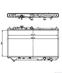 РАДИАТОР ВОДЕН MAZDA 323 S VI (1998-) 2.0 D - NRF