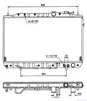 РАДИАТОР ВОДЕН HYUNDAI LANTRA I (1990-) 1.5 i.e. - NRF