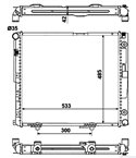 РАДИАТОР ВОДЕН MERCEDES W124 SEDAN (1984-) 300 D 4-matic - NRF