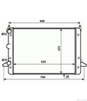 РАДИАТОР ВОДЕН VOLKSWAGEN SHARAN (1995-) 2.8 VR6 - NRF