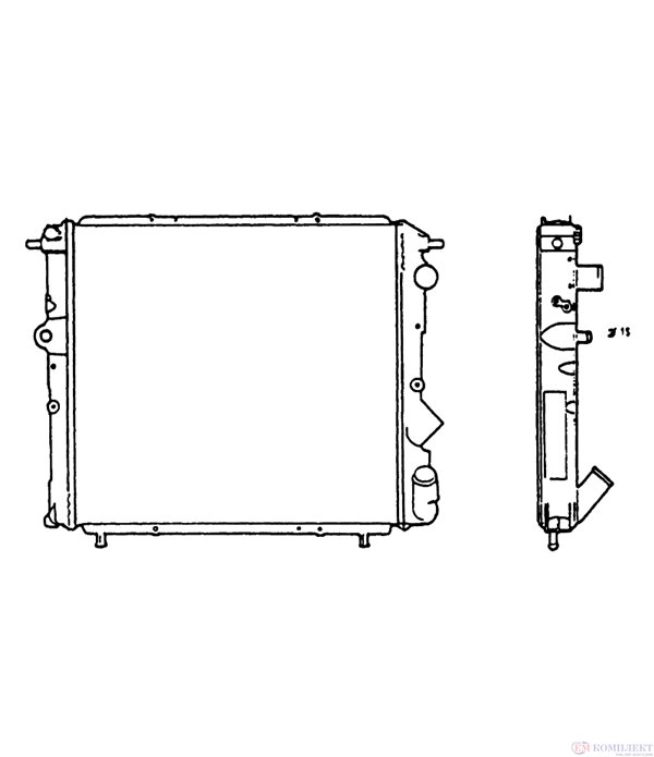 РАДИАТОР ВОДЕН RENAULT R 19 I (1988-) 1.7 - NRF