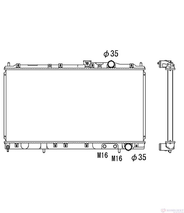РАДИАТОР ВОДЕН MITSUBISHI GALANT V SEDAN (1992-) 2.0 GLSTD - NRF