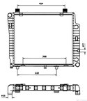 РАДИАТОР ВОДЕН MERCEDES C CLASS W202 (1993-) C 220 D - NRF