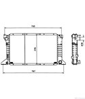 РАДИАТОР ВОДЕН FORD TRANSIT TOURNEO (1994-) 2.5 TD - NRF