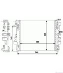 РАДИАТОР ВОДЕН MERCEDES VIANO W639 (2003-) 3.5 - NRF