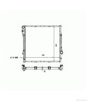 РАДИАТОР ВОДЕН BMW X5 E53 (2000-) 3.0 i - NRF
