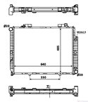 РАДИАТОР ВОДЕН MERCEDES E CLASS COMBI S210 (1996-) E 290 T Turbo-D - NRF