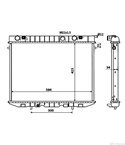 РАДИАТОР ВОДЕН OPEL FRONTERA A SPORT (1992-) 2.0 i - NRF