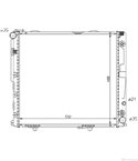 РАДИАТОР ВОДЕН MERCEDES E CLASS W124 (1993-) E 250 D - NRF