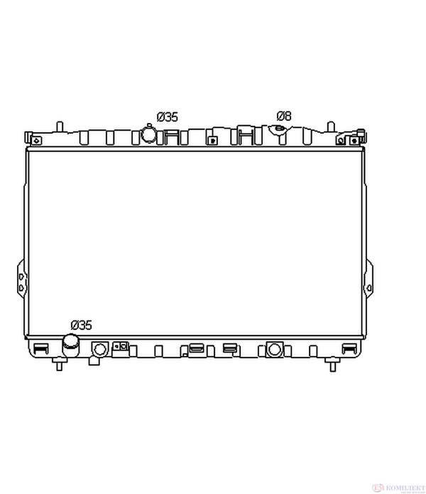 РАДИАТОР ВОДЕН HYUNDAI TRAJET (2000-) 2.0 CRDi - NRF