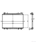 РАДИАТОР ВОДЕН NISSAN SERENA (1992-) 1.6 16V - NRF