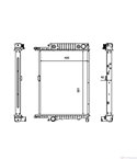 РАДИАТОР ВОДЕН BMW 3 SERIES E36 (1990-) 325 td - NRF