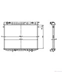 РАДИАТОР ВОДЕН OPEL FRONTERA A SPORT (1992-) 2.5 TDS - NRF