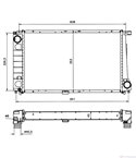 РАДИАТОР ВОДЕН BMW 3 SERIES E36 (1990-) 318 tds - NRF