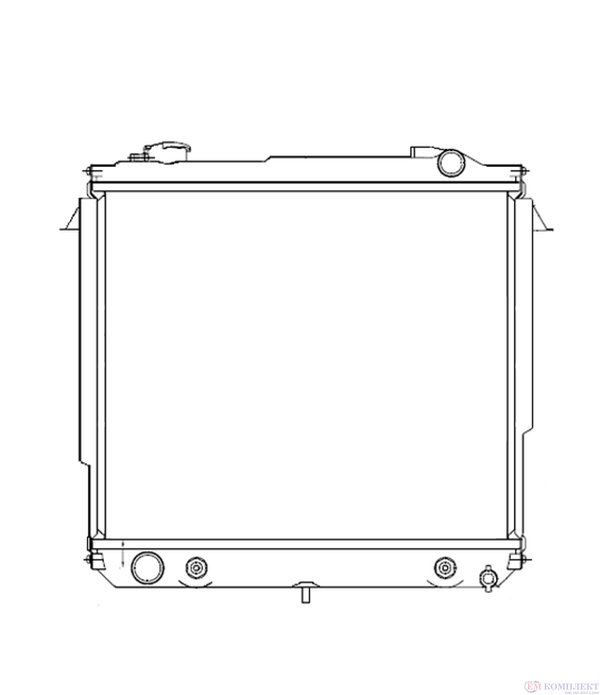 РАДИАТОР ВОДЕН JEEP CHEROKEE (1984-) 2.5 4x4 - NRF