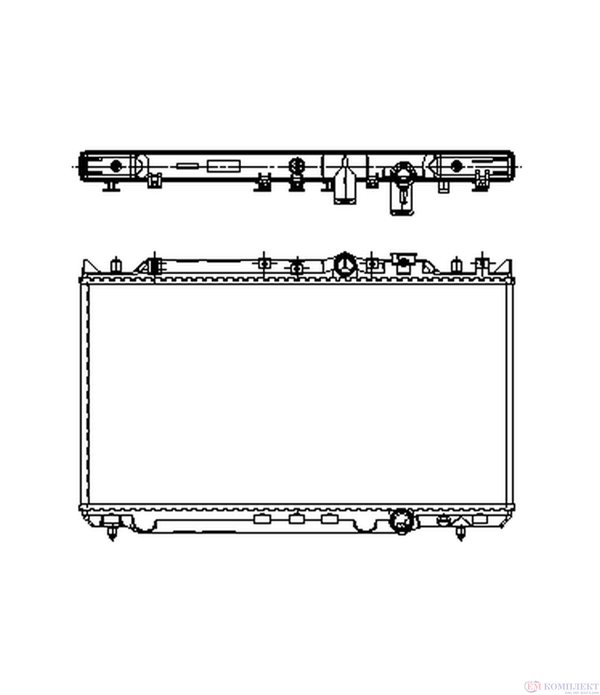 РАДИАТОР ВОДЕН MAZDA 626 IV (1991-) 2.0 D GLX Comprex - NRF