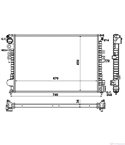 РАДИАТОР ВОДЕН PEUGEOT 806 (1994-) 2.0 HDI - NRF