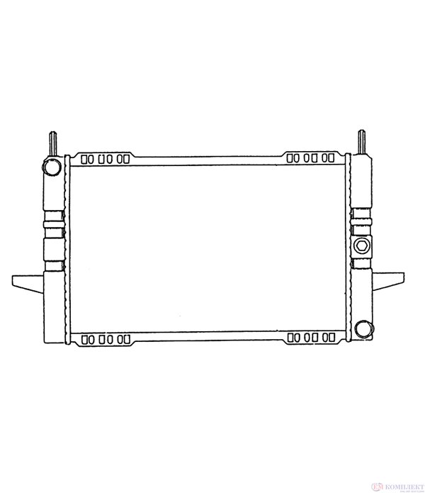 РАДИАТОР ВОДЕН FORD SIERRA COMBI (1987-) 2.3 D - NRF