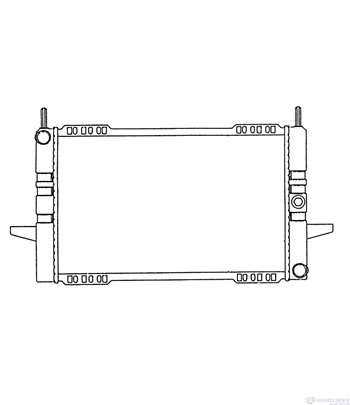 РАДИАТОР ВОДЕН FORD SIERRA (1987-) 2.3 D - NRF