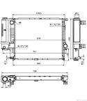 РАДИАТОР ВОДЕН BMW 5 SERIES E34 TOURING (1991-) 520 i - NRF