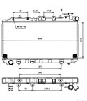 РАДИАТОР ВОДЕН NISSAN SUNNY III HATCHBACK (1990-) 2.0 D - NRF