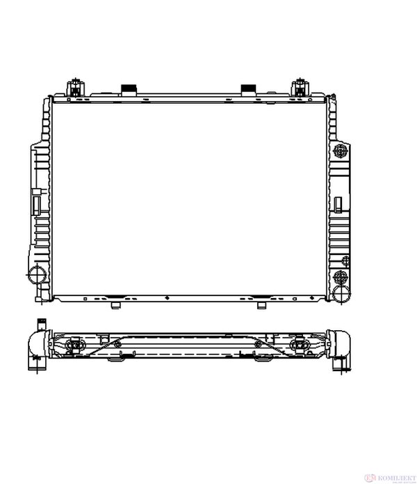 РАДИАТОР ВОДЕН MERCEDES S CLASS COUPE C140 (1992-) SECCL 500 - NRF