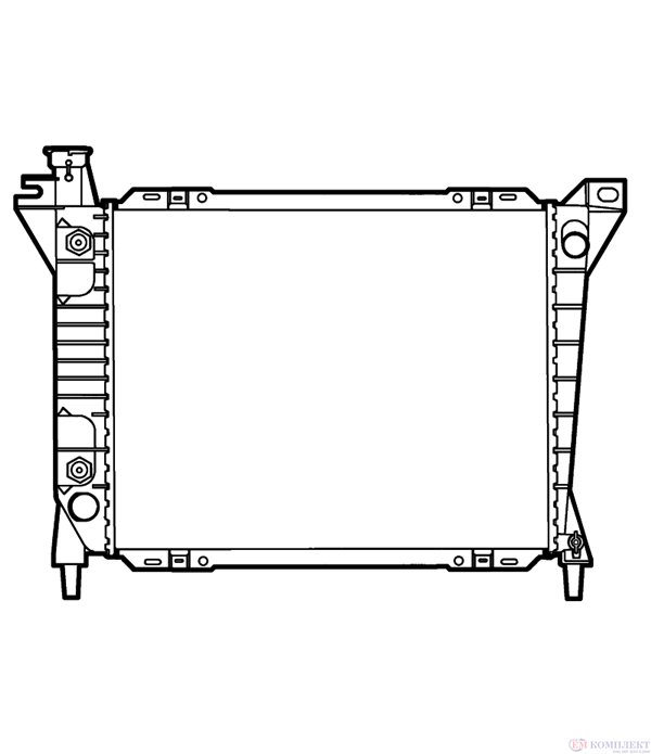 РАДИАТОР ВОДЕН FORD USA AEROSTAR (1986-) 4.0 i V6 4WD - NRF