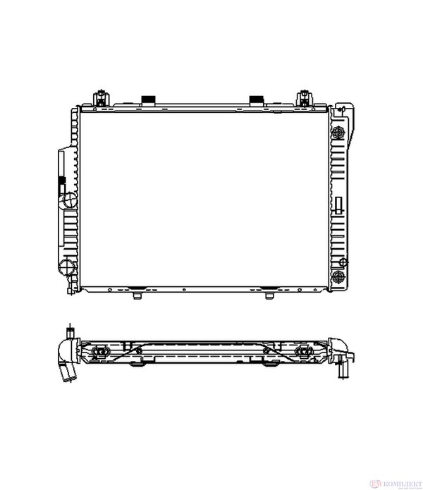 РАДИАТОР ВОДЕН MERCEDES S CLASS W140 (1991-) 300 SE,SELS320 - NRF