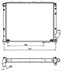 РАДИАТОР ВОДЕН LANCIA KAPPA (1994-) 2.4 T.DS - NRF