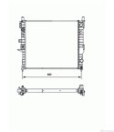 РАДИАТОР ВОДЕН MERCEDES M CLASS W163 (1998-) ML 270 CDI - NRF