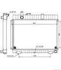 РАДИАТОР ВОДЕН MERCEDES T1/TN (1977-) 409 D - NRF