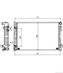 РАДИАТОР ВОДЕН AUDI A6 (1997-) 3.7 quattro - NRF