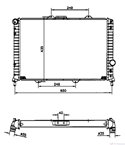 РАДИАТОР ВОДЕН LANCIA LYBRA SW (1999-) 2.0 20V - NRF