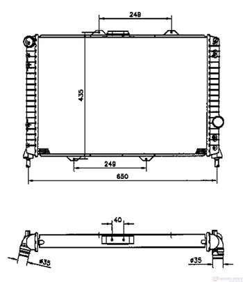 РАДИАТОР ВОДЕН LANCIA LYBRA SW (1999-) 2.0 20V - NRF