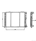 РАДИАТОР ВОДЕН ALFA ROMEO 164 (1987-) 2.0 Turbo - NRF