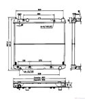 РАДИАТОР ВОДЕН TOYOTA HIACE IV WAGON (1995-) 2.5 D-4D - NRF