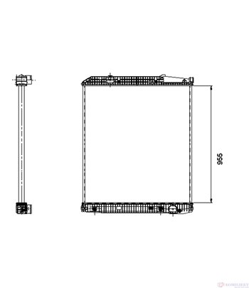 РАДИАТОР ВОДЕН MERCEDES ACTROS (1996-) 3335 - NRF