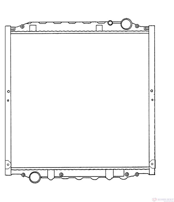 РАДИАТОР ВОДЕН MAN L 2000 (1993-) 8.103 LC, 8.103 LLC - NRF