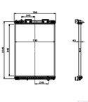 РАДИАТОР ВОДЕН MAN F 2000 (1994-) 27.343 DFAC - NRF